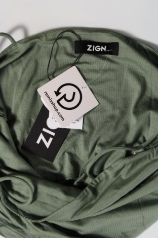 Γυναικείο αμάνικο μπλουζάκι Zign, Μέγεθος M, Χρώμα Πράσινο, Τιμή 2,54 €