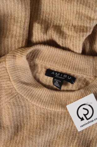 Дамски пуловер Amisu, Размер XL, Цвят Бежов, Цена 5,80 лв.