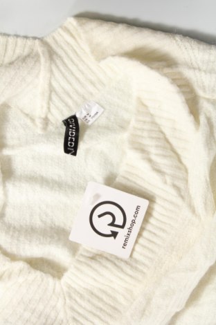 Γυναικείο πουλόβερ H&M Divided, Μέγεθος M, Χρώμα Λευκό, Τιμή 2,33 €