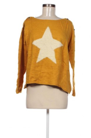 Дамски пуловер It Hippie, Размер M, Цвят Жълт, Цена 3,77 лв.