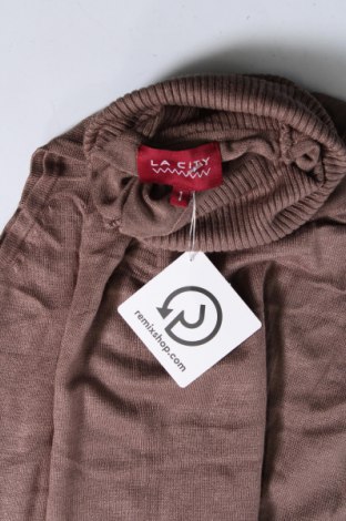 Дамски пуловер La City, Размер S, Цвят Кафяв, Цена 3,77 лв.
