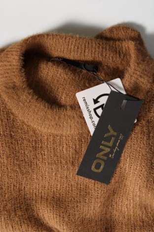 Дамски пуловер ONLY, Размер L, Цвят Кафяв, Цена 12,96 лв.