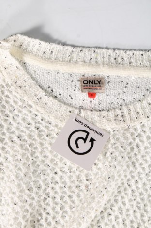 Дамски пуловер ONLY, Размер S, Цвят Бял, Цена 20,00 лв.