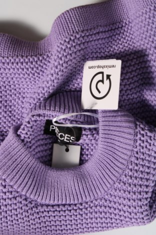 Γυναικείο πουλόβερ Pieces, Μέγεθος XL, Χρώμα Βιολετί, Τιμή 4,45 €