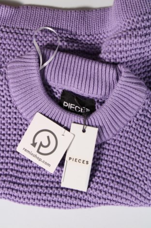 Γυναικείο πουλόβερ Pieces, Μέγεθος XS, Χρώμα Βιολετί, Τιμή 4,45 €