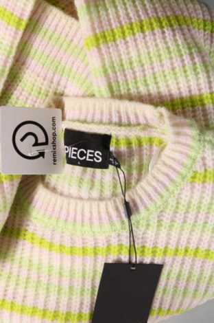 Дамски пуловер Pieces, Размер L, Цвят Многоцветен, Цена 9,72 лв.