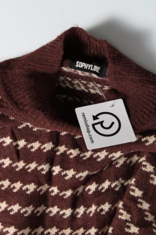 Дамски пуловер Sophyline, Размер S, Цвят Кафяв, Цена 4,35 лв.