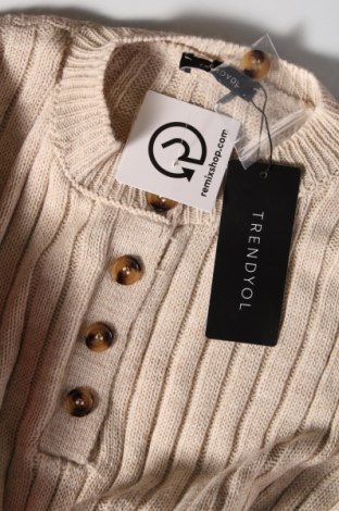 Дамски пуловер Trendyol, Размер S, Цвят Бежов, Цена 6,96 лв.