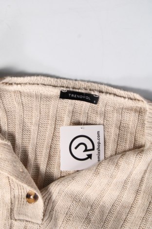 Дамски пуловер Trendyol, Размер S, Цвят Бежов, Цена 9,57 лв.