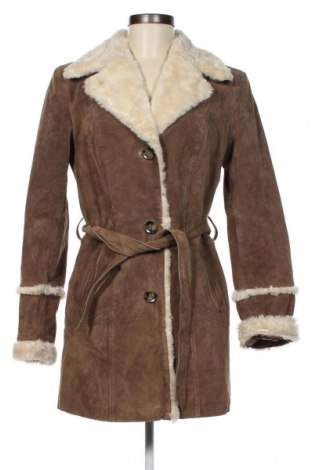 Δερμάτινο γυναικείο παλτό Milestone, Μέγεθος S, Χρώμα  Μπέζ, Τιμή 11,54 €