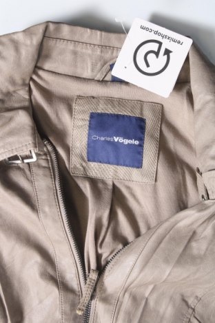 Dámska kožená bunda  Charles Vogele, Veľkosť M, Farba Sivá, Cena  6,11 €