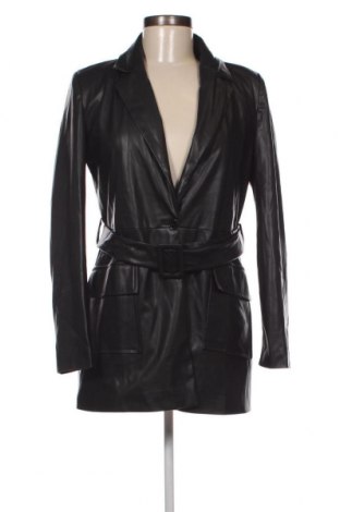 Γυναικείο δερμάτινο μπουφάν Trendyol, Μέγεθος S, Χρώμα Μαύρο, Τιμή 29,69 €