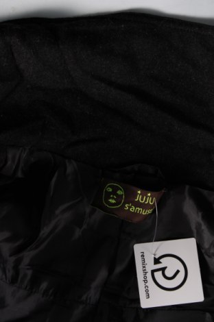 Дамско палто JUJU, Размер S, Цвят Черен, Цена 18,20 лв.