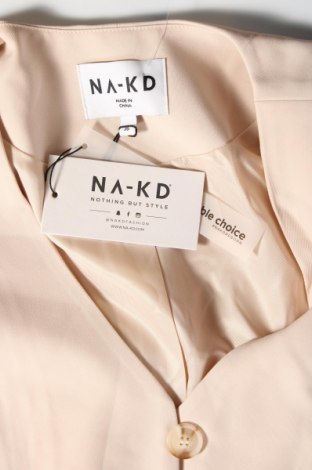 Γυναικείο σακάκι NA-KD, Μέγεθος S, Χρώμα  Μπέζ, Τιμή 13,30 €