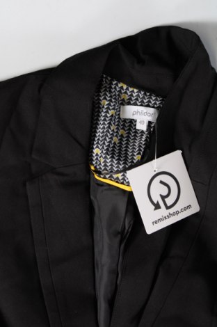 Γυναικείο σακάκι Phildar, Μέγεθος M, Χρώμα Μαύρο, Τιμή 3,46 €