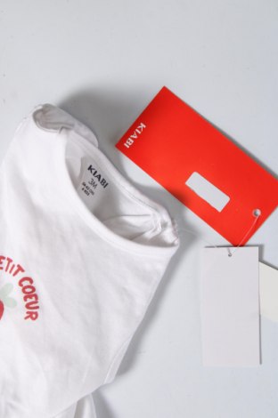 Παιδικό μπλουζάκι Kiabi, Μέγεθος 2-3m/ 56-62 εκ., Χρώμα Λευκό, Τιμή 7,00 €