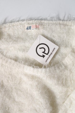 Детски пуловер H&M, Размер 12-13y/ 158-164 см, Цвят Бял, Цена 4,86 лв.