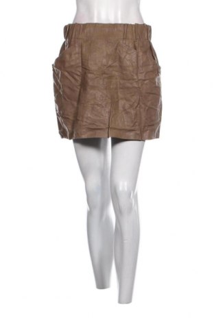Δερμάτινη φούστα Zara, Μέγεθος L, Χρώμα Καφέ, Τιμή 2,35 €