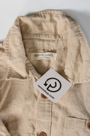 Мъжка риза Anerkjendt, Размер M, Цвят Бежов, Цена 39,00 лв.