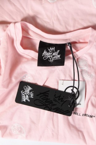 Herren T-Shirt Kings will Dream, Größe XS, Farbe Rosa, Preis € 3,59