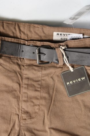Мъжки къс панталон Review, Размер S, Цвят Бежов, Цена 58,00 лв.