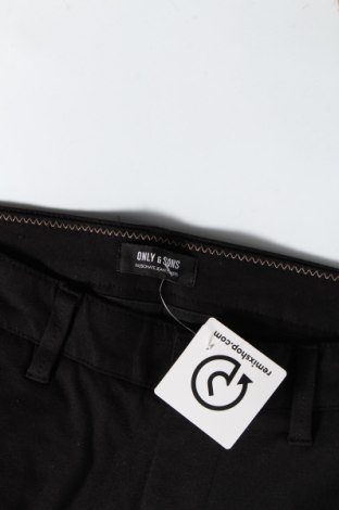 Ανδρικό παντελόνι Only & Sons, Μέγεθος M, Χρώμα Μαύρο, Τιμή 12,57 €