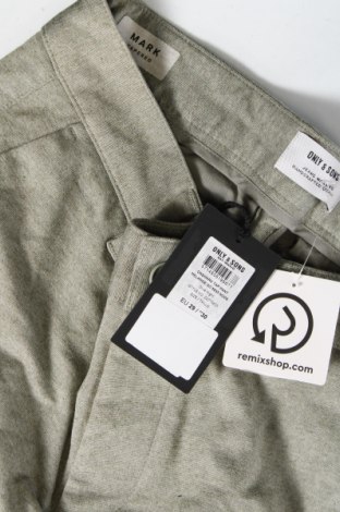 Ανδρικό παντελόνι Only & Sons, Μέγεθος S, Χρώμα Πράσινο, Τιμή 23,71 €