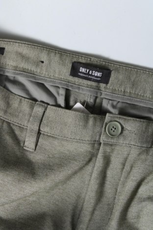 Ανδρικό παντελόνι Only & Sons, Μέγεθος M, Χρώμα Πράσινο, Τιμή 23,71 €