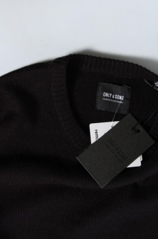 Ανδρικό πουλόβερ Only & Sons, Μέγεθος S, Χρώμα Μαύρο, Τιμή 7,35 €