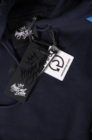 Ανδρικό φούτερ Kings will Dream, Μέγεθος XS, Χρώμα Μπλέ, Τιμή 8,97 €