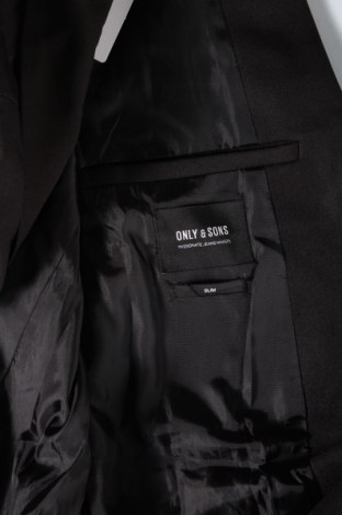 Ανδρικό σακάκι Only & Sons, Μέγεθος L, Χρώμα Μαύρο, Τιμή 19,48 €