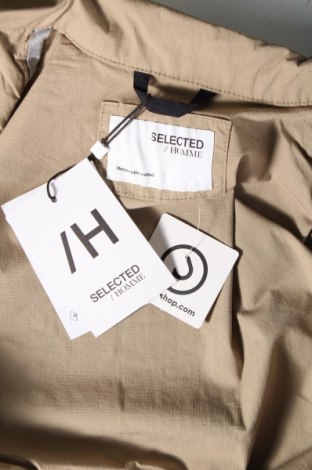 Ανδρικό μπουφάν Selected Homme, Μέγεθος M, Χρώμα  Μπέζ, Τιμή 11,60 €