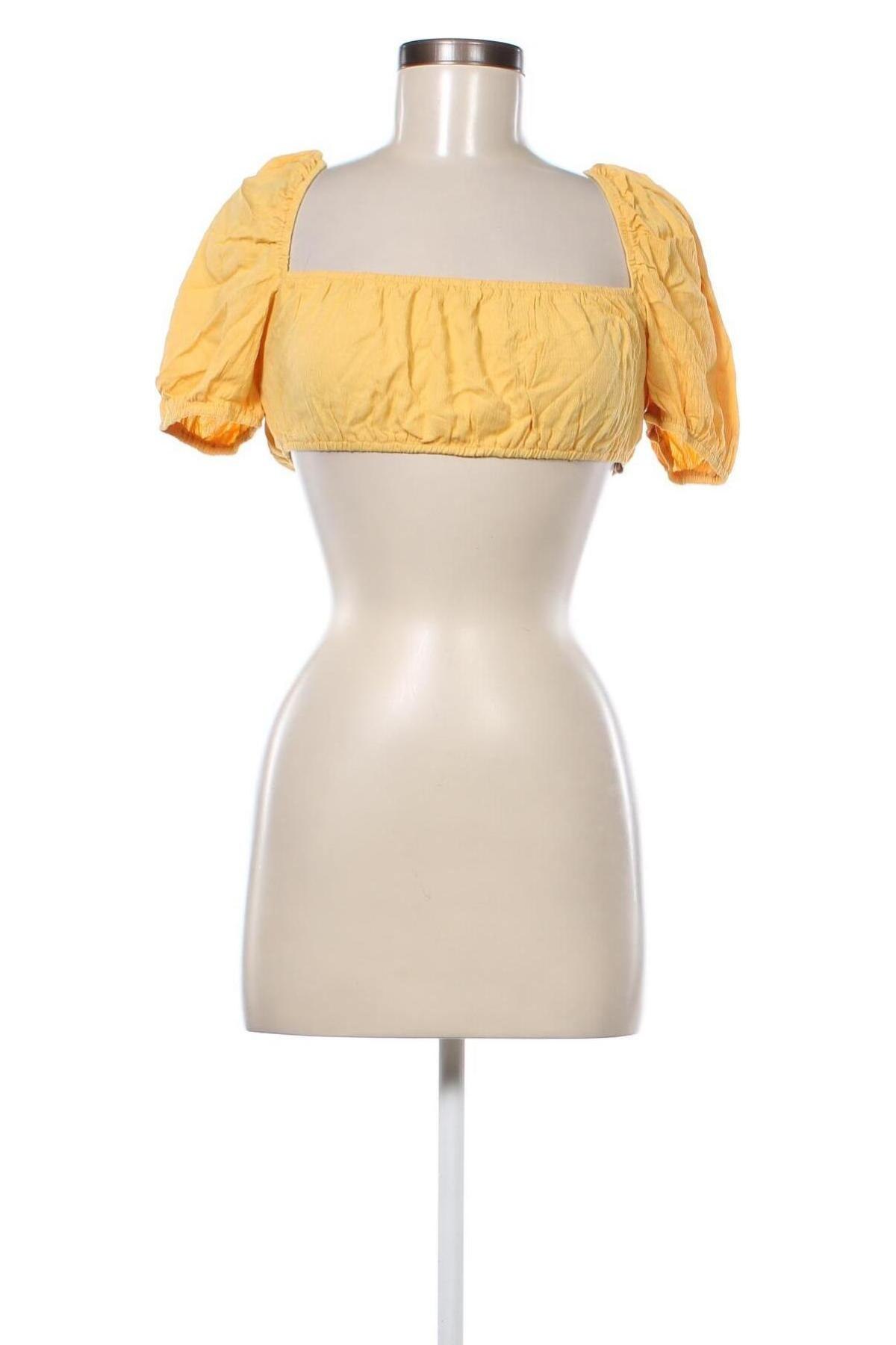 Γυναικεία μπλούζα Missguided, Μέγεθος L, Χρώμα Κίτρινο, Τιμή 2,56 €
