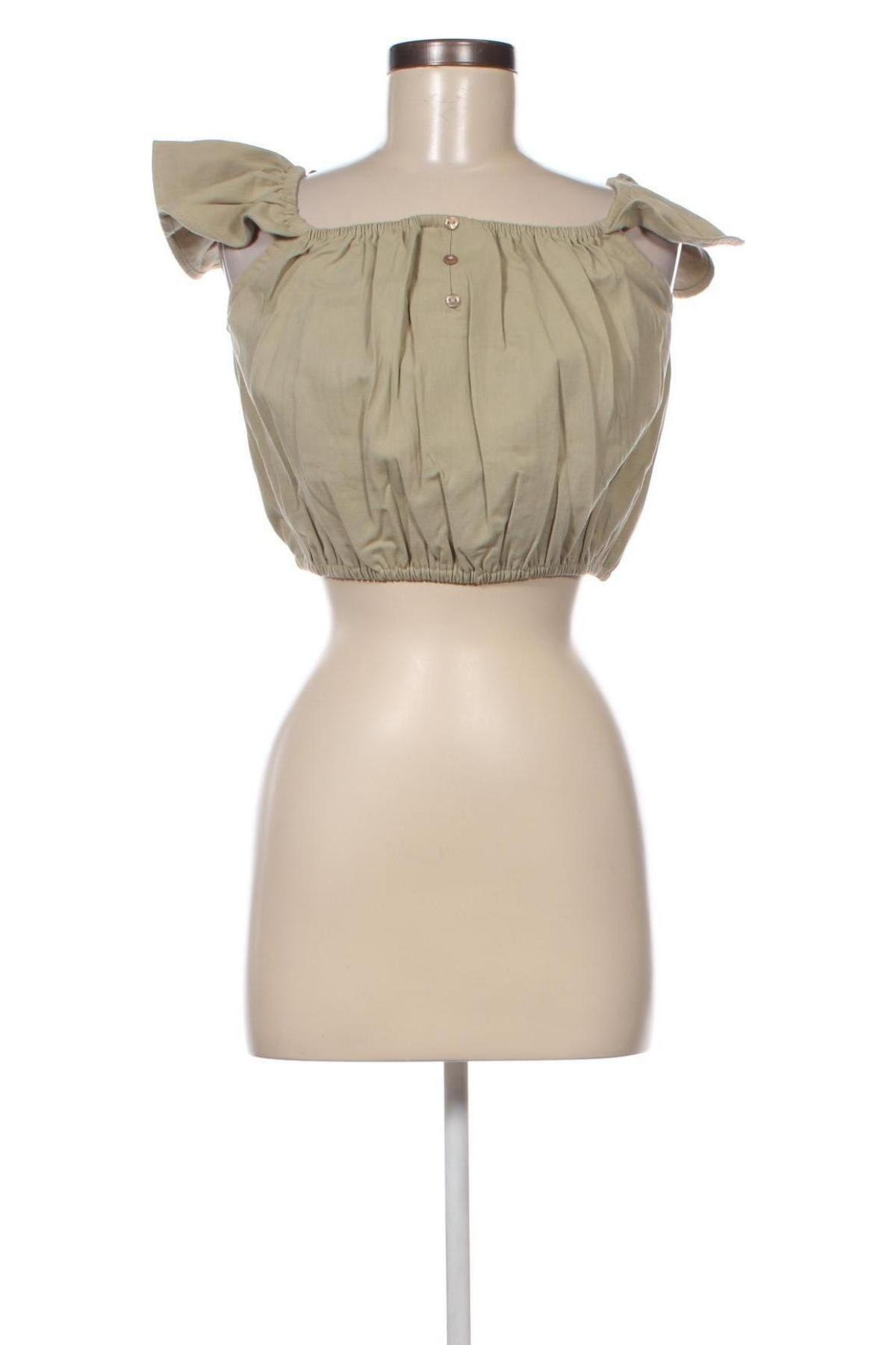 Γυναικεία μπλούζα Missguided, Μέγεθος M, Χρώμα Πράσινο, Τιμή 3,68 €