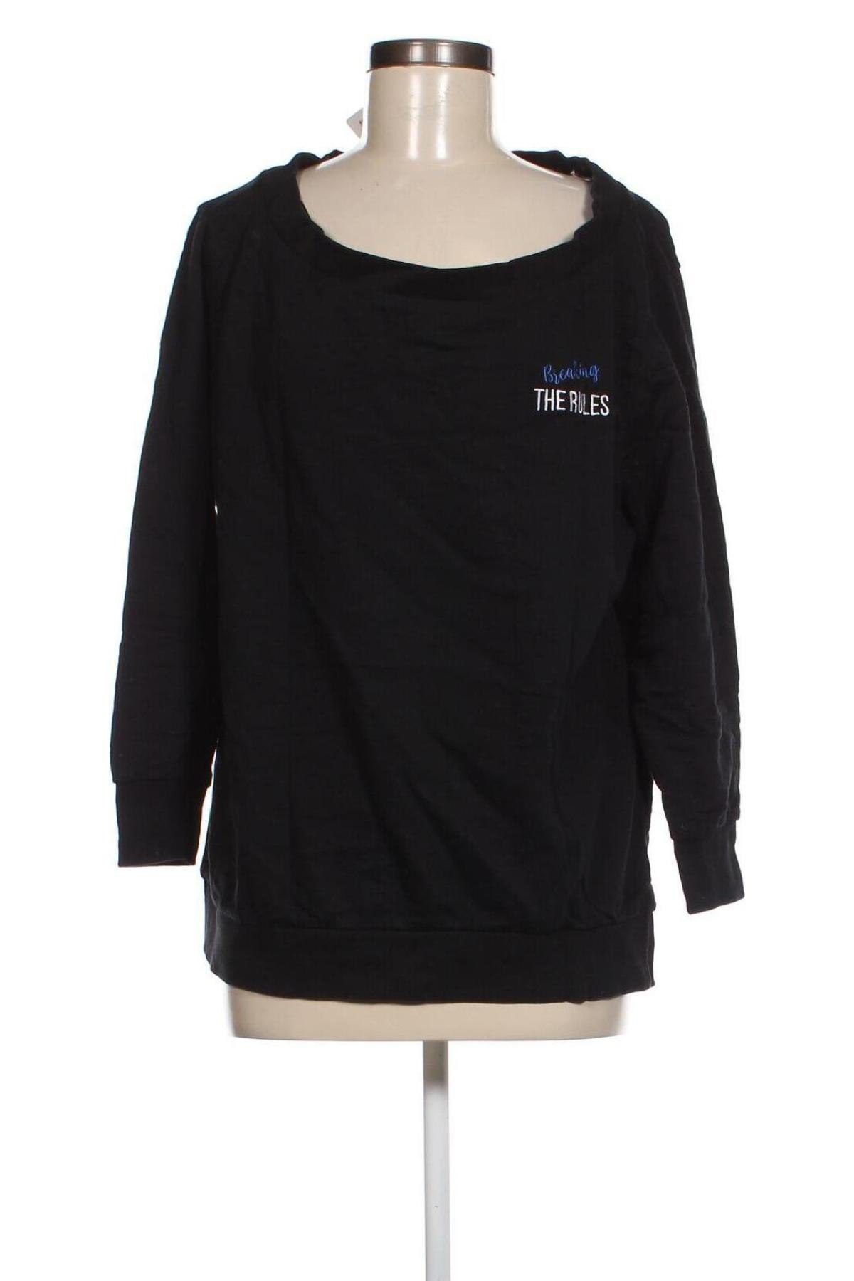 Γυναικεία μπλούζα Ms Mode, Μέγεθος L, Χρώμα Μαύρο, Τιμή 2,12 €