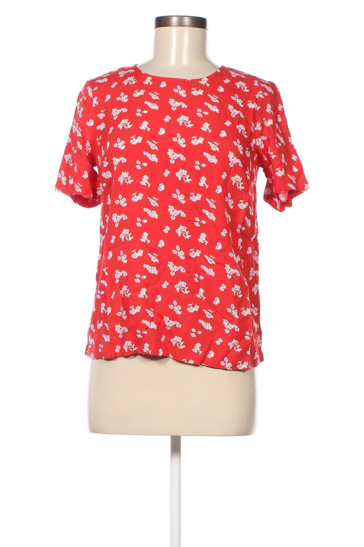 Дамска блуза Pieces, Размер XS, Цвят Червен, Цена 9,60 лв.
