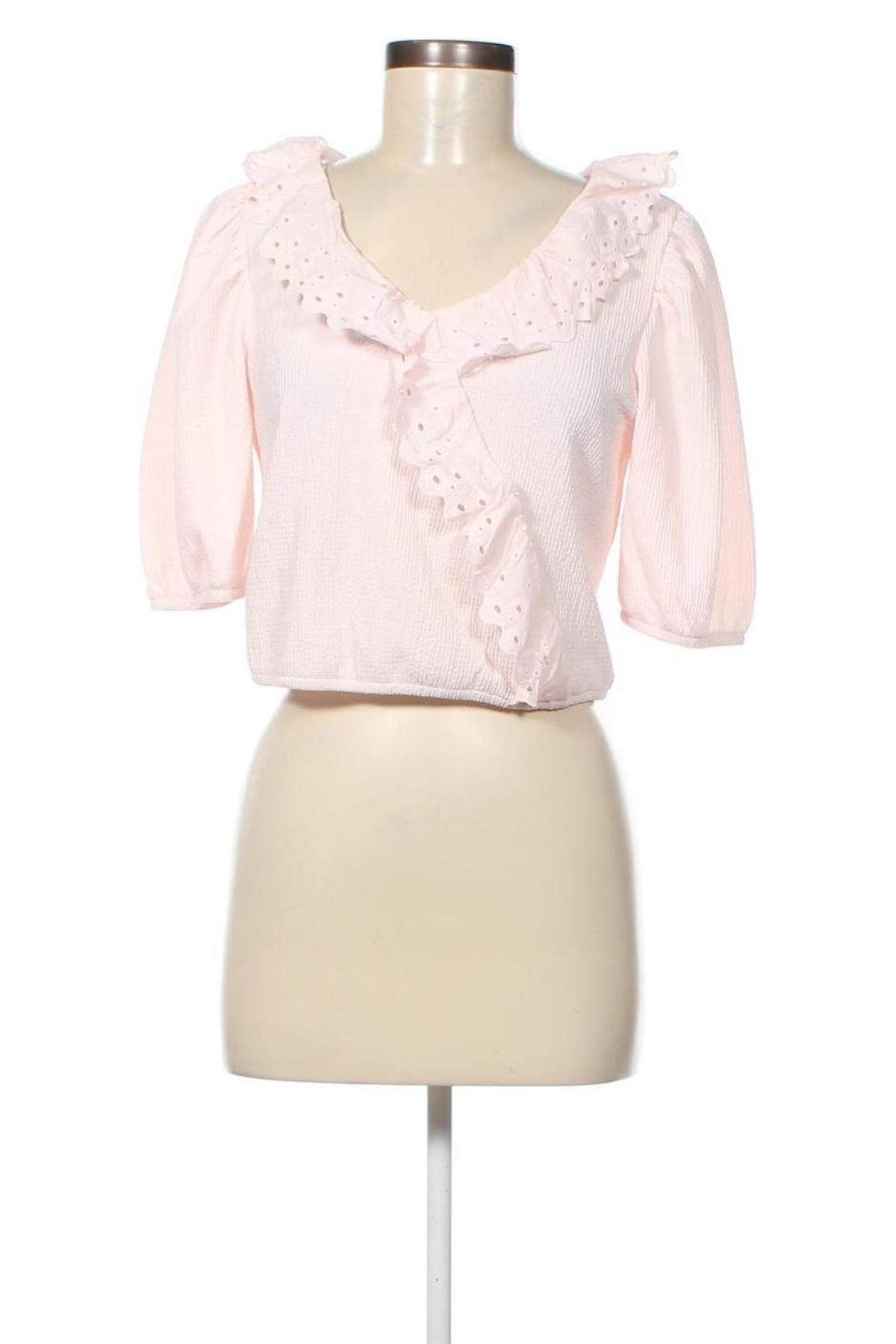 Дамска блуза Pieces, Размер M, Цвят Розов, Цена 9,20 лв.