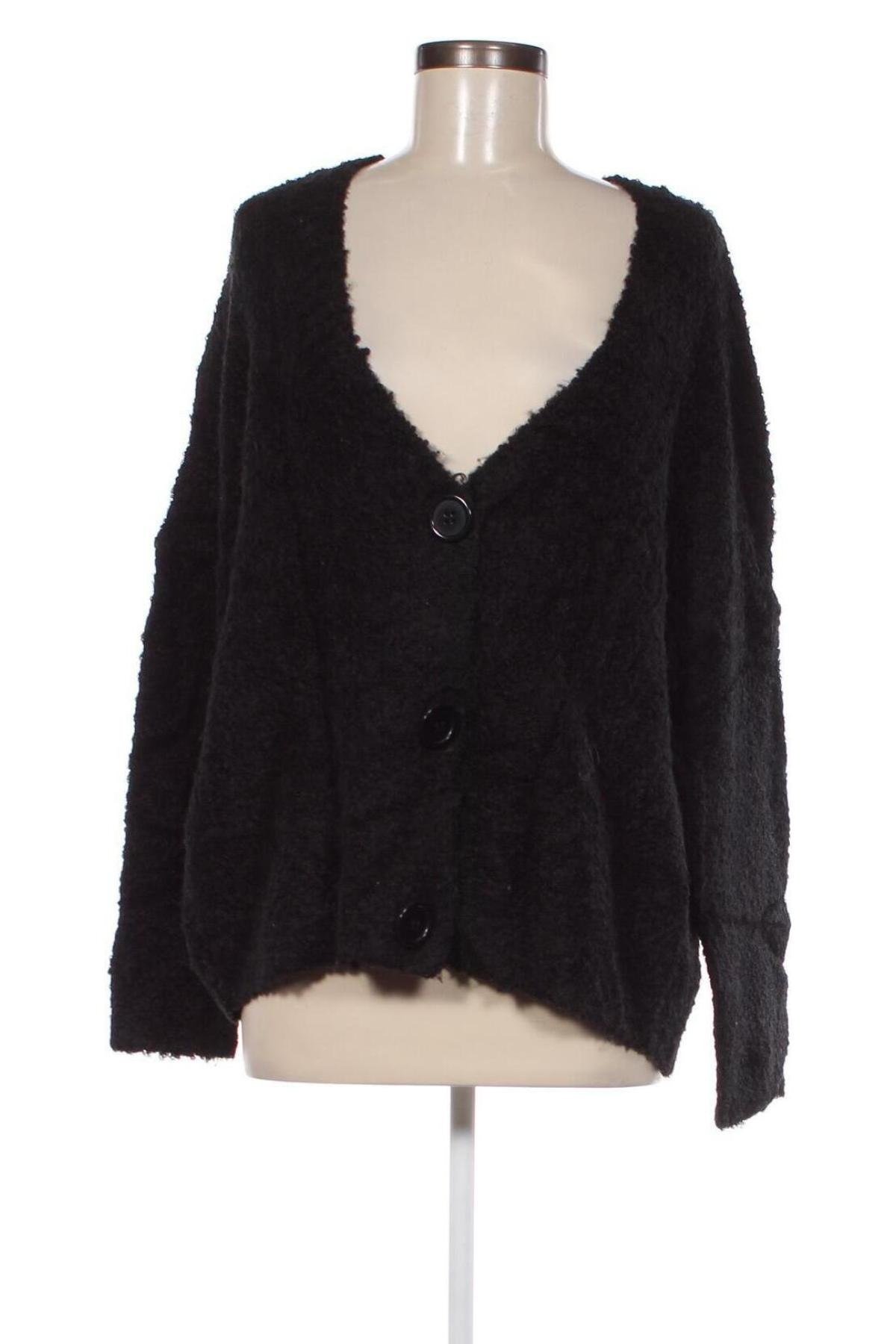 Cardigan de damă Gina, Mărime L, Culoare Negru, Preț 15,26 Lei