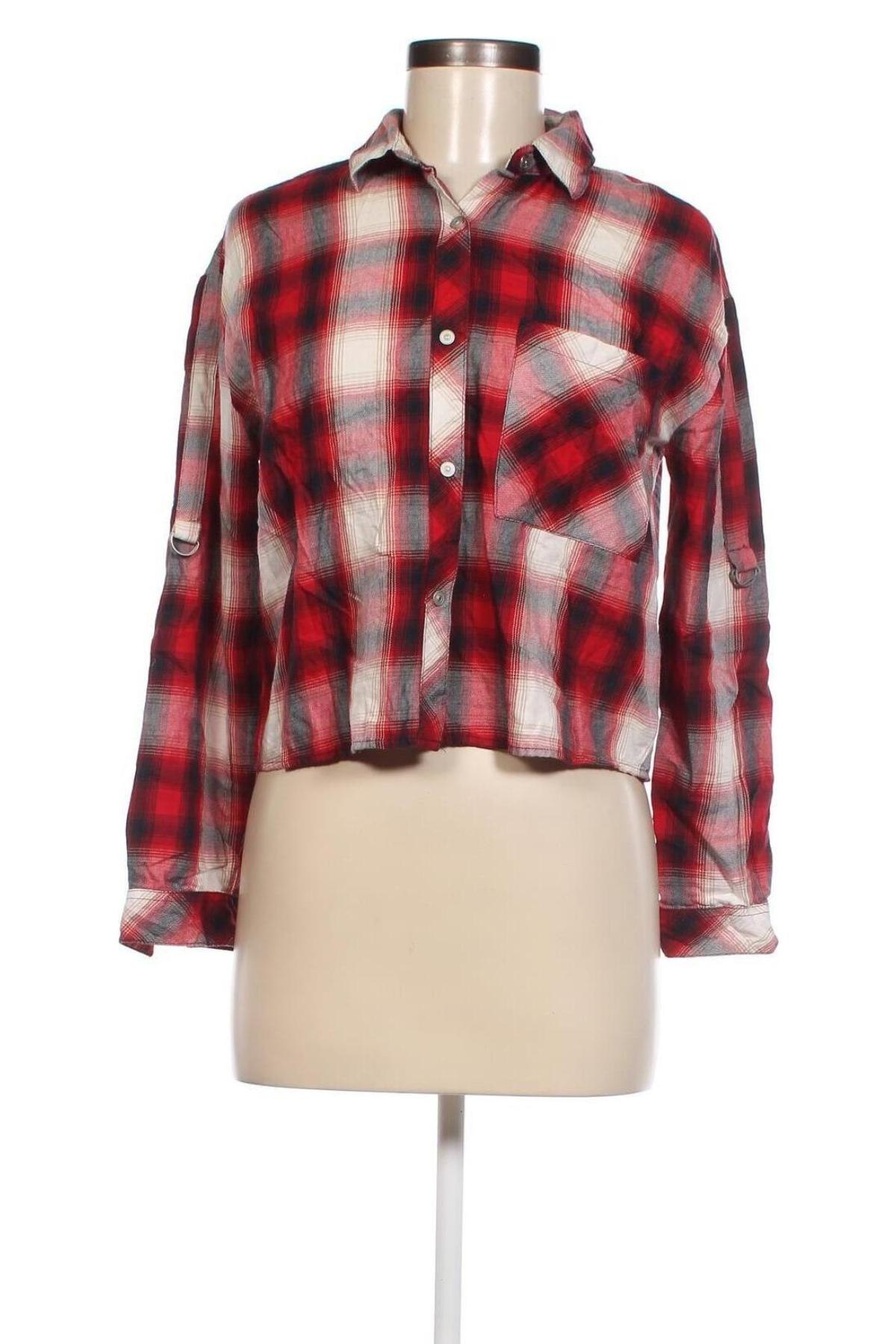 Γυναικείο πουκάμισο Bershka, Μέγεθος XS, Χρώμα Πολύχρωμο, Τιμή 1,70 €