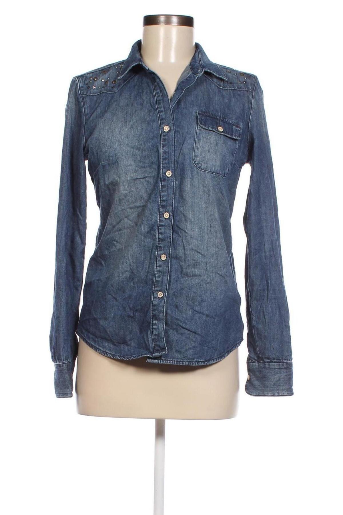 Γυναικείο πουκάμισο Hilfiger Denim, Μέγεθος S, Χρώμα Μπλέ, Τιμή 27,83 €