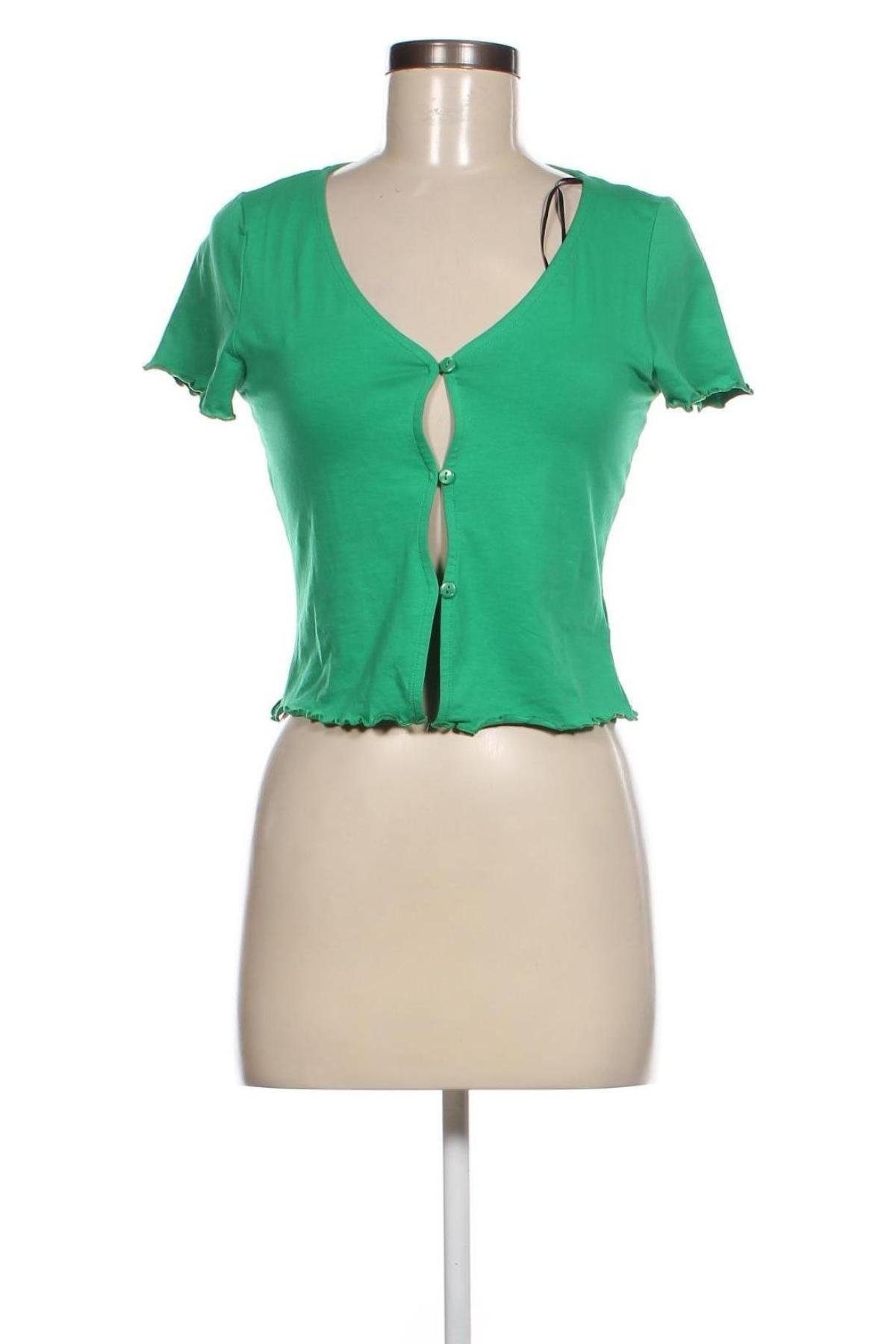 Γυναικείο πουκάμισο Monki, Μέγεθος M, Χρώμα Πράσινο, Τιμή 4,55 €