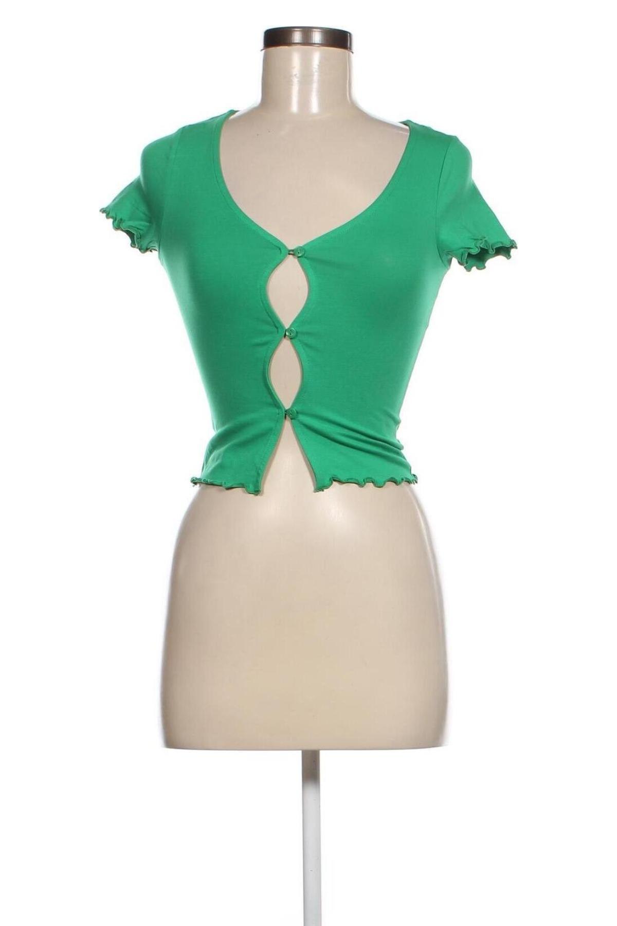Дамска риза Monki, Размер XS, Цвят Зелен, Цена 7,35 лв.