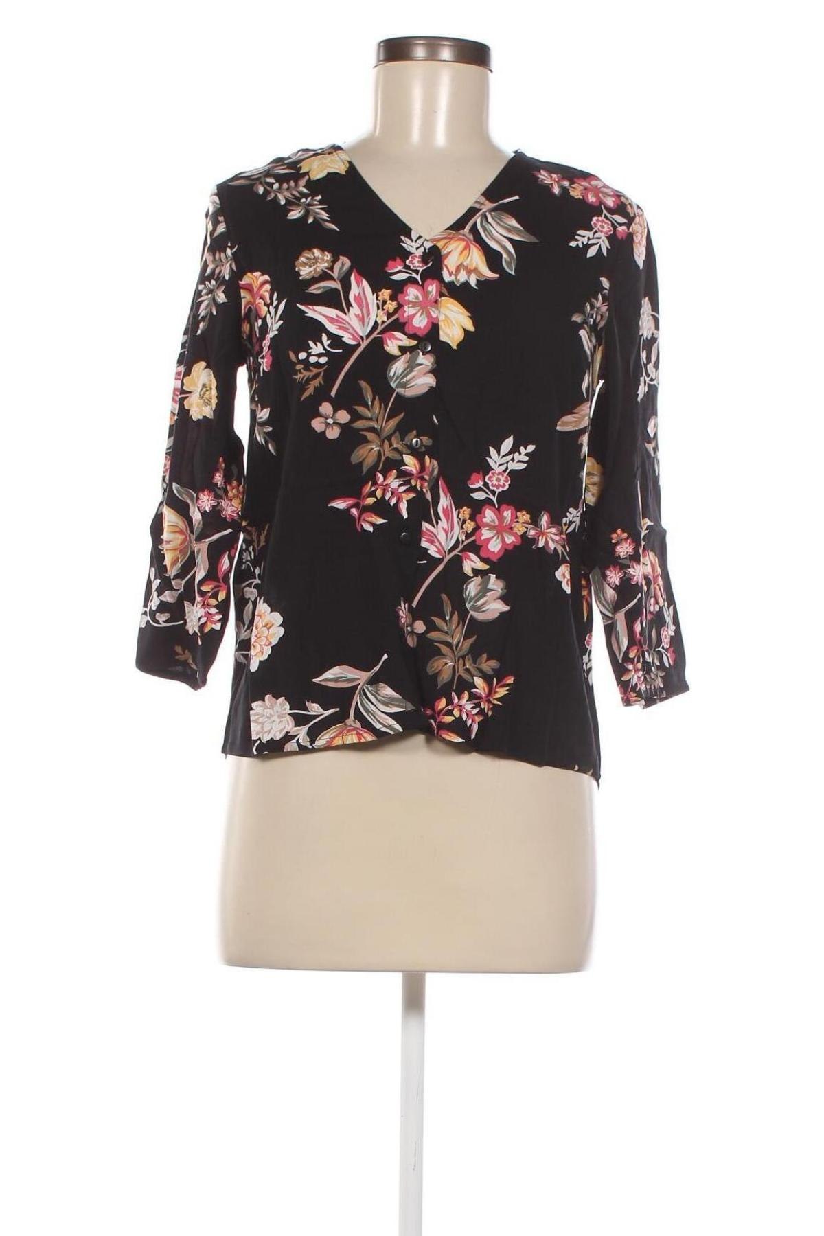 Γυναικείο πουκάμισο Pieces, Μέγεθος XS, Χρώμα Πολύχρωμο, Τιμή 4,12 €