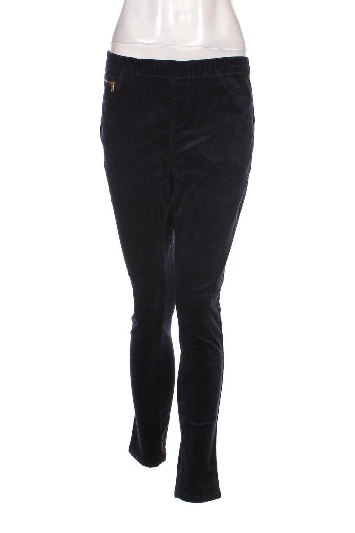 Pantaloni de velvet de femei, Mărime M, Culoare Albastru, Preț 13,35 Lei