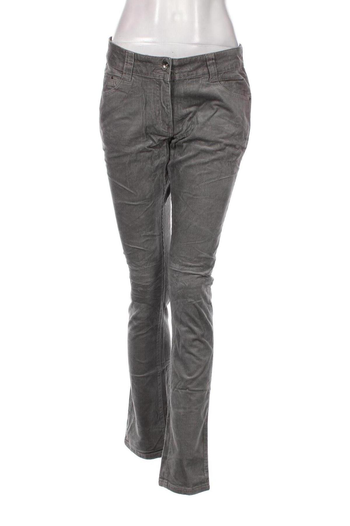 Pantaloni de velvet de femei, Mărime M, Culoare Gri, Preț 13,35 Lei