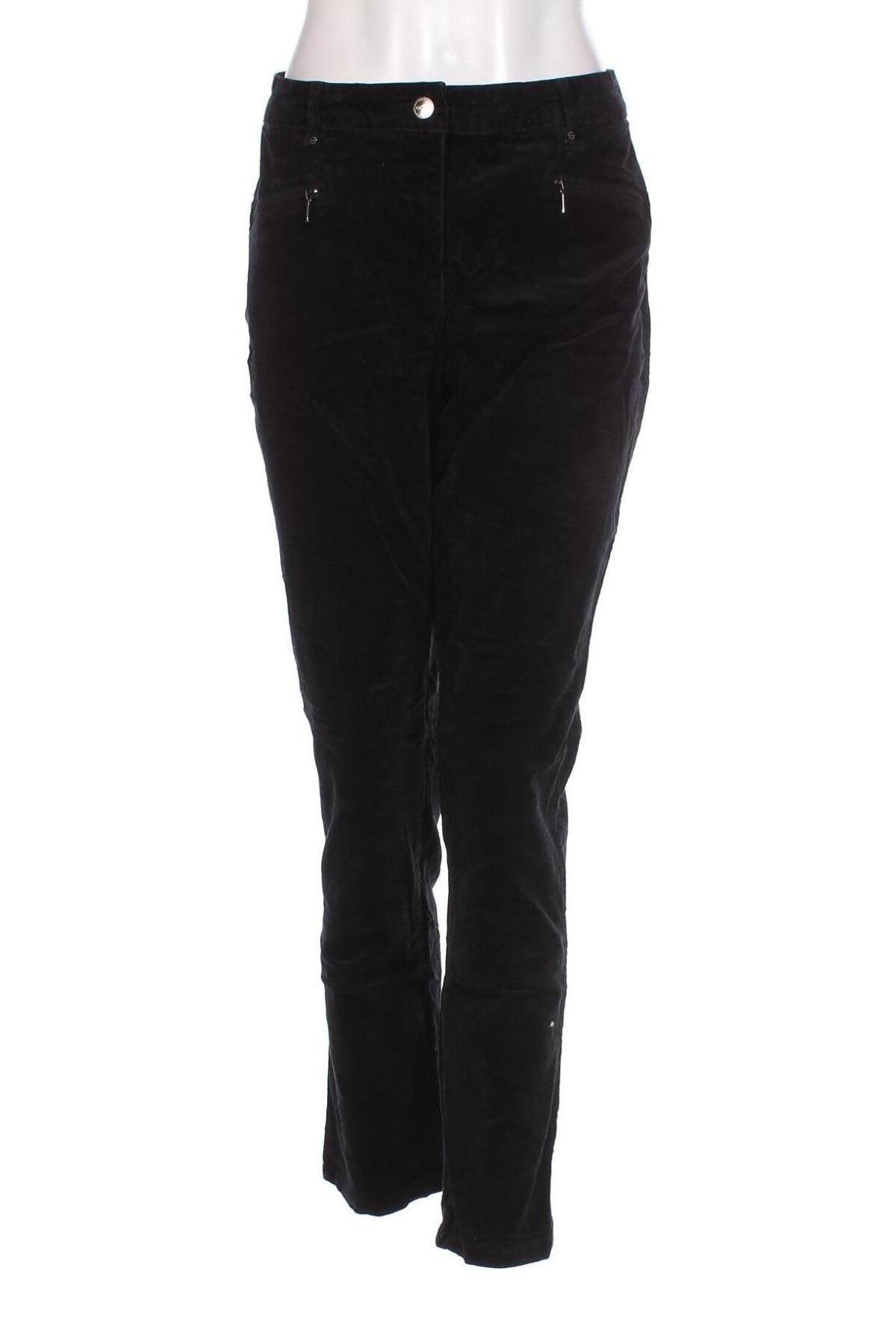 Γυναικείο κοτλέ παντελόνι Canda, Μέγεθος L, Χρώμα Μαύρο, Τιμή 17,94 €