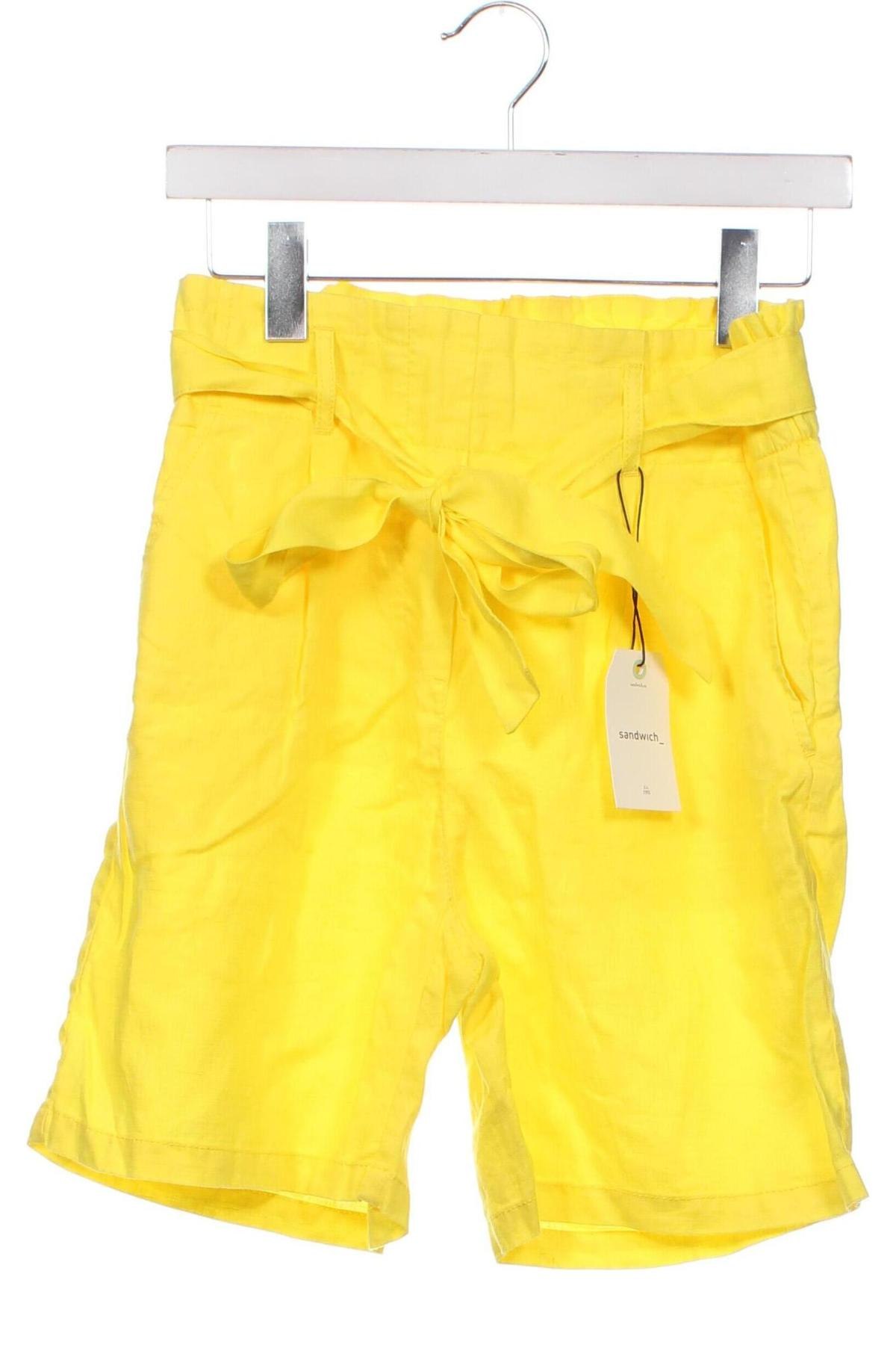 Damen Shorts Sandwich_, Größe XS, Farbe Gelb, Preis 14,72 €