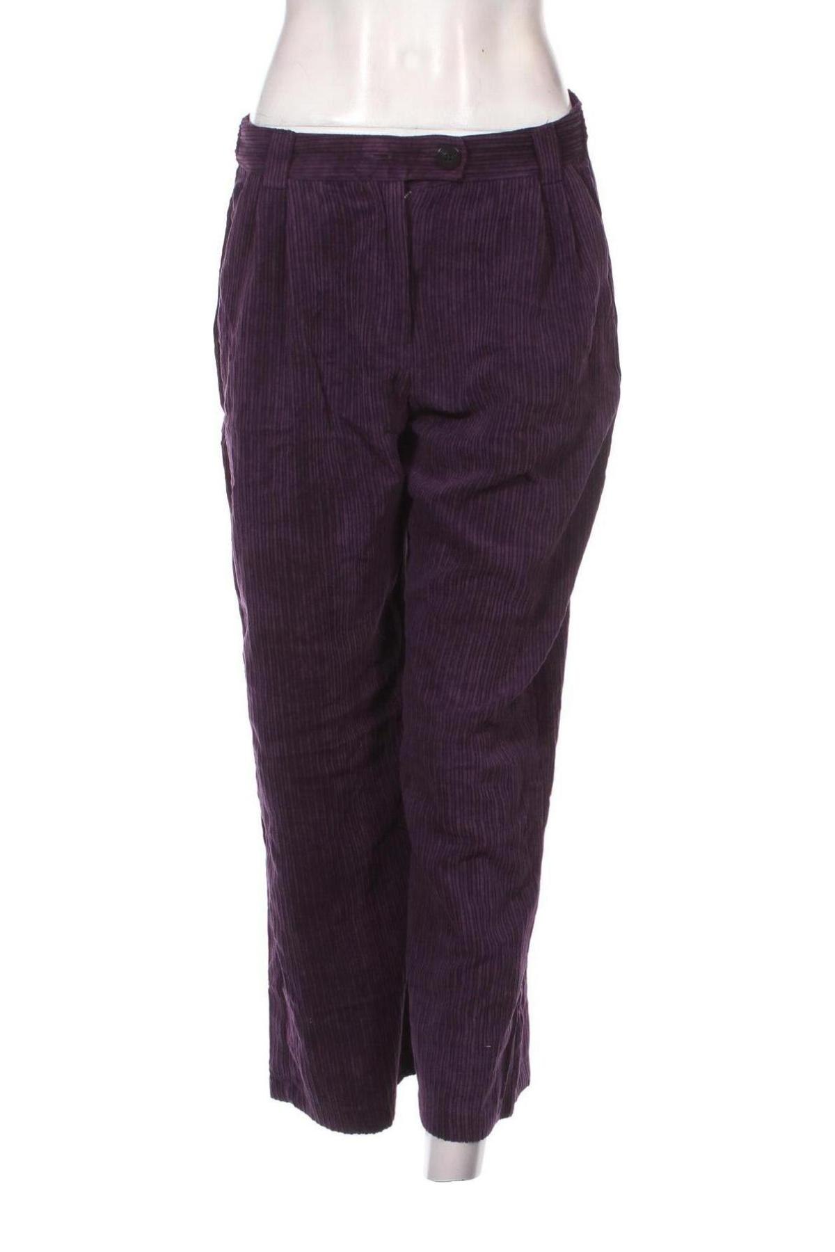 Pantaloni de femei Bershka, Mărime M, Culoare Mov, Preț 12,40 Lei