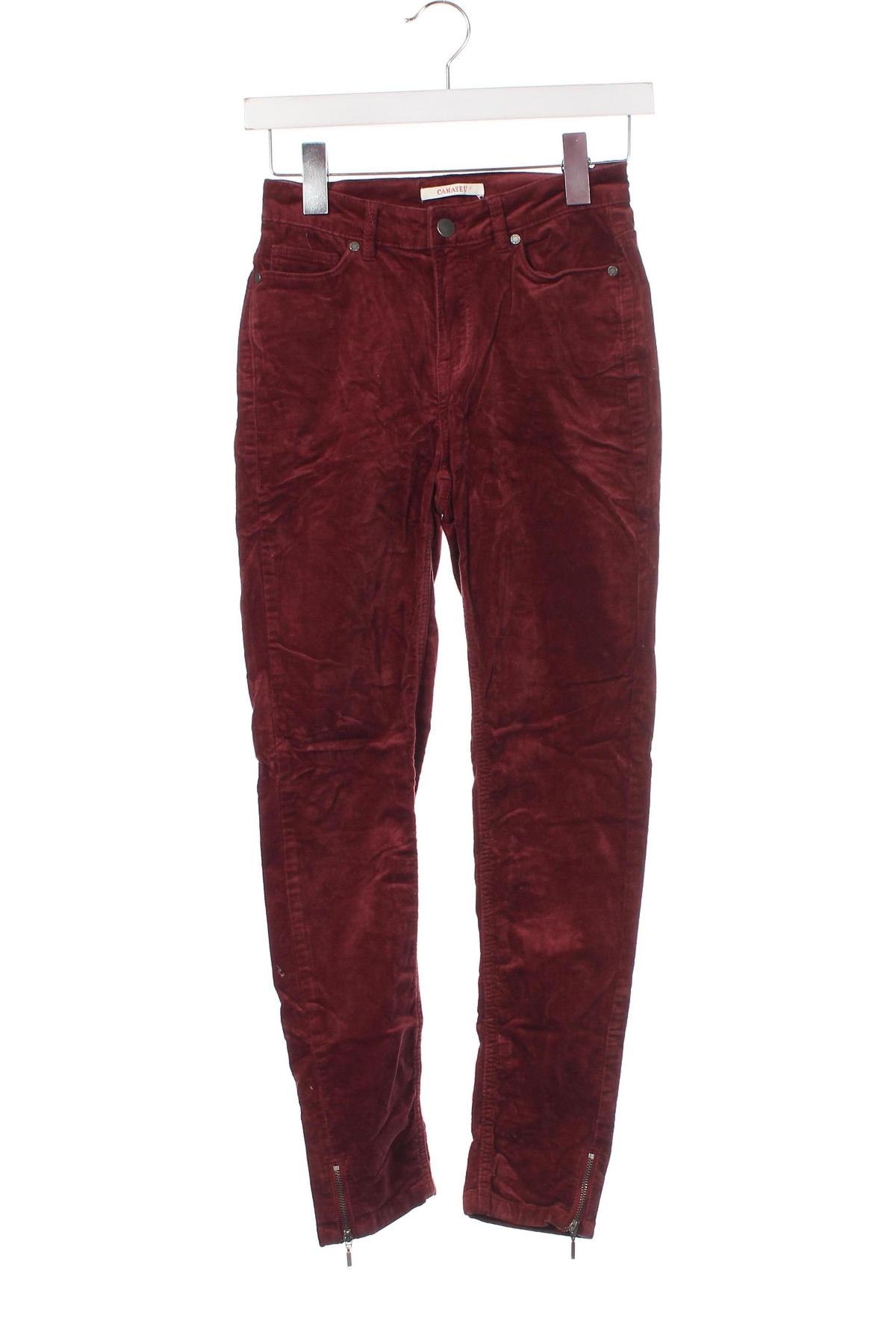 Дамски панталон Camaieu, Размер XS, Цвят Червен, Цена 5,22 лв.