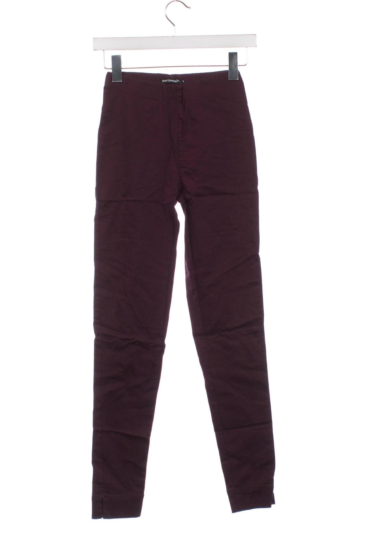 Дамски панталон Marimekko, Размер XXS, Цвят Лилав, Цена 4,08 лв.